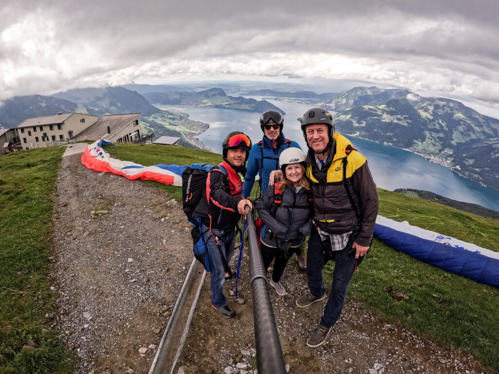 Paragliding Gleitschirm Tandemflug Vierwaldstättersee