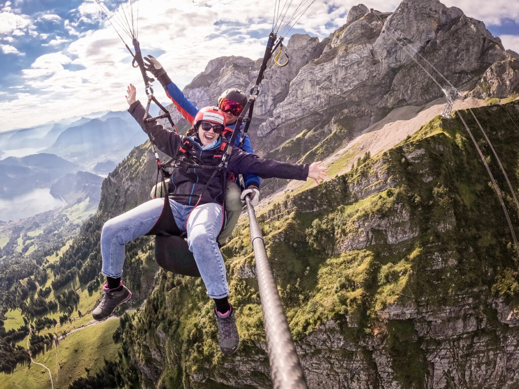 Paragliding Gleitschirm Tandemflug Zentralschweiz