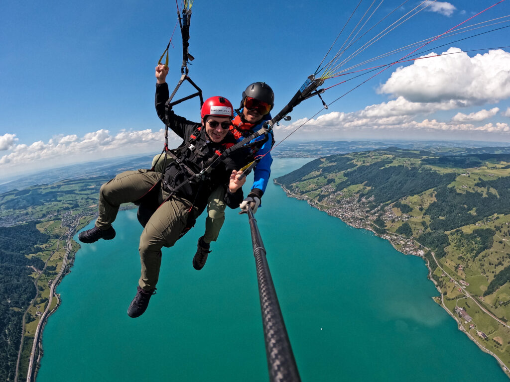 Gleitschirmflug Zugersee Arth-Goldau