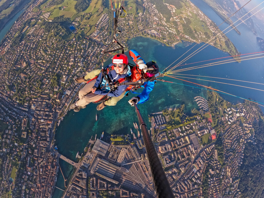 Paragliding Luzern mit Passagier